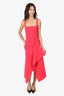 Dion Lee Red Ruffle Detail Sleeveless Dress Size 1