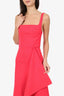 Dion Lee Red Ruffle Detail Sleeveless Dress Size 1