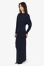 Christopher Esber Navy Jersey Knit Long Sleeve Dress Size 4