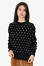 Line Black/White Polka Dot Cashmere Sweater Estimated Size S