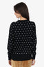 Line Black/White Polka Dot Cashmere Sweater Estimated Size S
