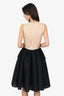 Simone Rocha Cream/Black Silk Organza Sleeveless Dress Size 6