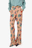Smythe Beige Floral Print Pants Size 00