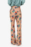 Smythe Beige Floral Print Pants Size 00