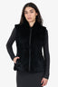 Black Reversible Fur Vest (As Is)