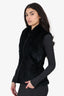 Black Reversible Fur Vest (As Is)