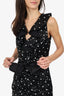 Giambattista Valli x H&M Black/White Sequin Polka Dot Bow Detail Mini Dress Size 4