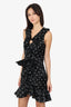 Giambattista Valli x H&M Black/White Sequin Polka Dot Bow Detail Mini Dress Size 4