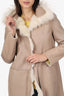 Leather/Shearling Reversible Coat Estimated Size S
