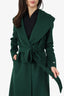 Soia & Kyo Green Wool Belted Coat Size XS