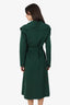 Soia & Kyo Green Wool Belted Coat Size XS