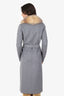Soia & Kyo Grey Wool/Fox Fur Coat Size XXS
