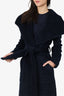 Sentaler Navy Blue Alpaca/Wool Coat Size XS