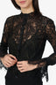 Jonathan Simkhai Black Lace Bodysuit Size XS