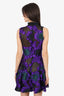 Erdem Black/Purple Floral Sheer Dress Estimated Size XS