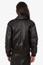 L'Academie Brown Faux Leather 'Bo' Jacket Size XXS