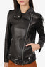Mackage Black Leather Biker Jacket Size XXS