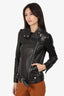 Mackage Black Leather Biker Jacket Size XXS