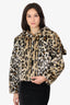 One Tea Spoon Leopard Print Faux Fur Cropped Jacket Size XXS