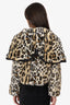 One Tea Spoon Leopard Print Faux Fur Cropped Jacket Size XXS