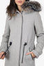 Mackage Grey Wool/Cashmere/Fox Fur Hood 'Alexa' Puffer Coat Size XXS