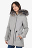 Mackage Grey Wool/Cashmere/Fox Fur Hood 'Alexa' Puffer Coat Size XXS