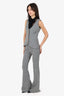 Smythe Grey Pinstriped Wool Vest Size 0 + Flared Pants Size 00