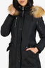Nicole Benisti Black Down/Fox Fur Hood Jacket Size XS
