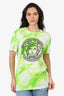 Versace Green Graphic Print Top Size 42