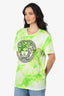 Versace Green Graphic Print Top Size 42