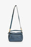 Loewe 2017 Blue Leather Small Puzzle Bag with Strap