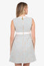 Louis Vuitton White/Multi Tweed Dress Size 34