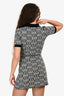 Maje Black/White Short Knit Dress Size 34