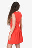 Diane von Furstenberg Burnt Orange Drop Waist Dress Size 6