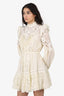 Zimmerman Cream Lace Dress With Belt Size 1