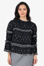 Isabel Marant Black/White Peasant Blouse Size 36