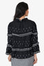Isabel Marant Black/White Peasant Blouse Size 36
