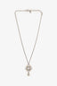 Pre-Loved Chanel™ White/Yellow Crystal Floral Pendant Necklace