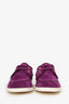Valentino Purple Suede Palm Avenue Boat Shoes Size 38