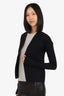 Rick Owens Black Long Sleeve Cardigan Size S