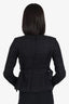 Proenza Schouler Black Tweed Belted Jacket Size 2