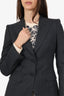 Dolce & Gabbana Grey Wool Single Breasted Blazer Size 6