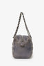 Pre-Loved Chanel™ Grey Leather/Tweed Double Bowler Bag