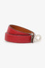 Hermès Red Leather Double Tour Bracelet
