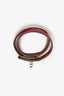 Hermès Red Leather Double Tour Bracelet