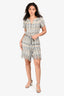 Pre-Loved Chanel™ 2018 Runway Grey/Beige Tweed Mini Dress Size 36