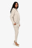 Brunello Cucinelli Heather Grey Cashmere Monili Detail Hoodie + Jogger Set Size S