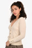 Burberry London Beige Wool Buttoned Cardigan Size 1