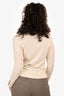 Burberry London Beige Wool Buttoned Cardigan Size 1