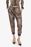 Brunello Cucinelli Gold Metallic Jogger Size S